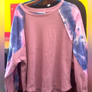 💕Umgee sweater//pink//tye dye💕